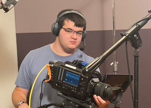 Zachary Atkins filming